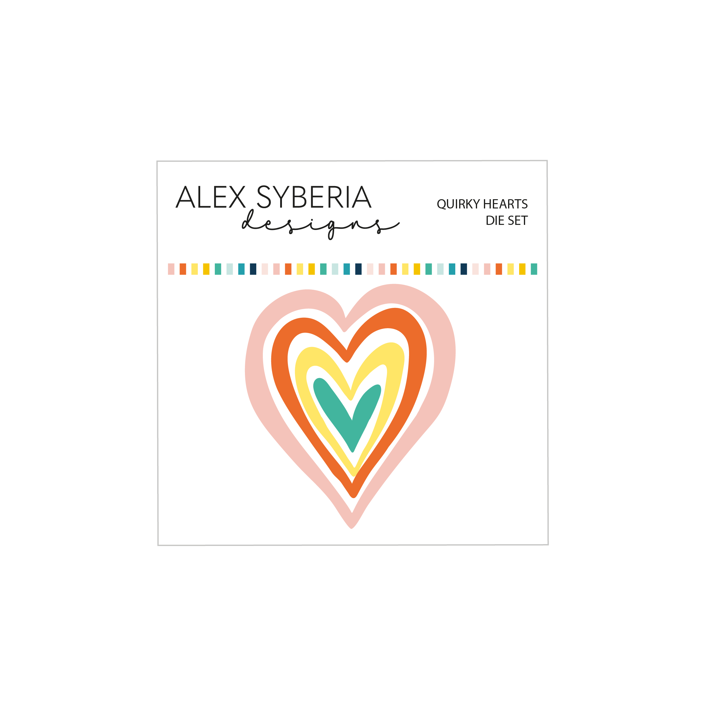Alex Syberia Designs - Quirky Hearts Die Set