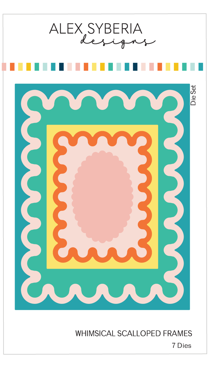 **NEW* - Alex Syberia Designs - Whimsical Scalloped Frames Die Set