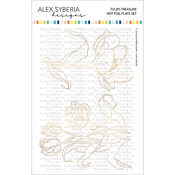 Alex Syberia Designs - Tulips Treasure Hot Foil Plate Set