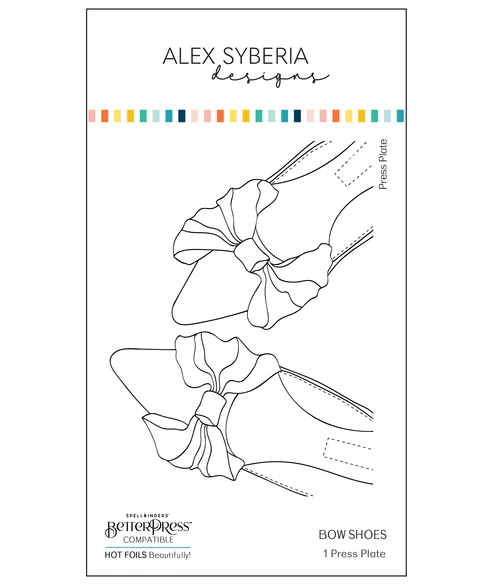 **NEW* - Alex Syberia Designs - Bow Shoes Press Plate