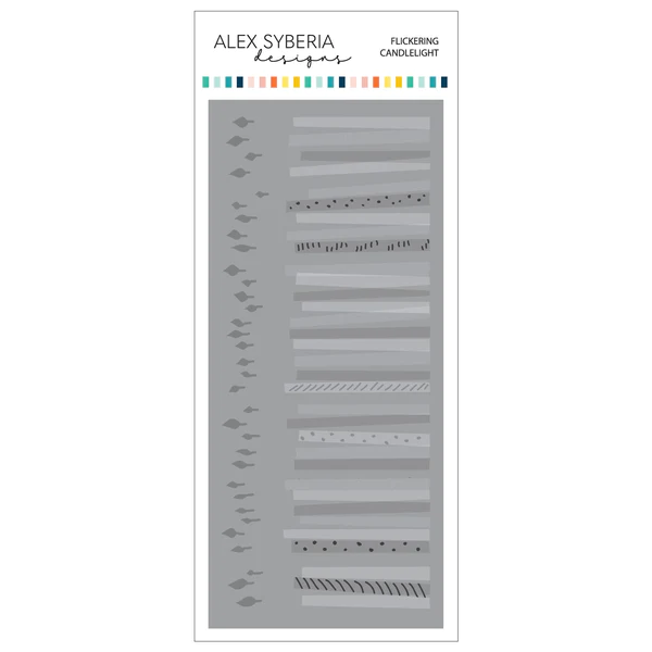 Alex Syberia Designs - Flickering Candlelight Stencil Set
