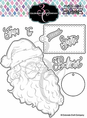Colorado Craft Company - Big & Bold~Vintage Santa Dies
