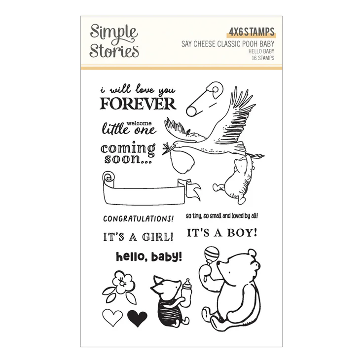 *NEW* - Spellbinders - Hello Baby Stamp & Die Bundle with Simple Stories