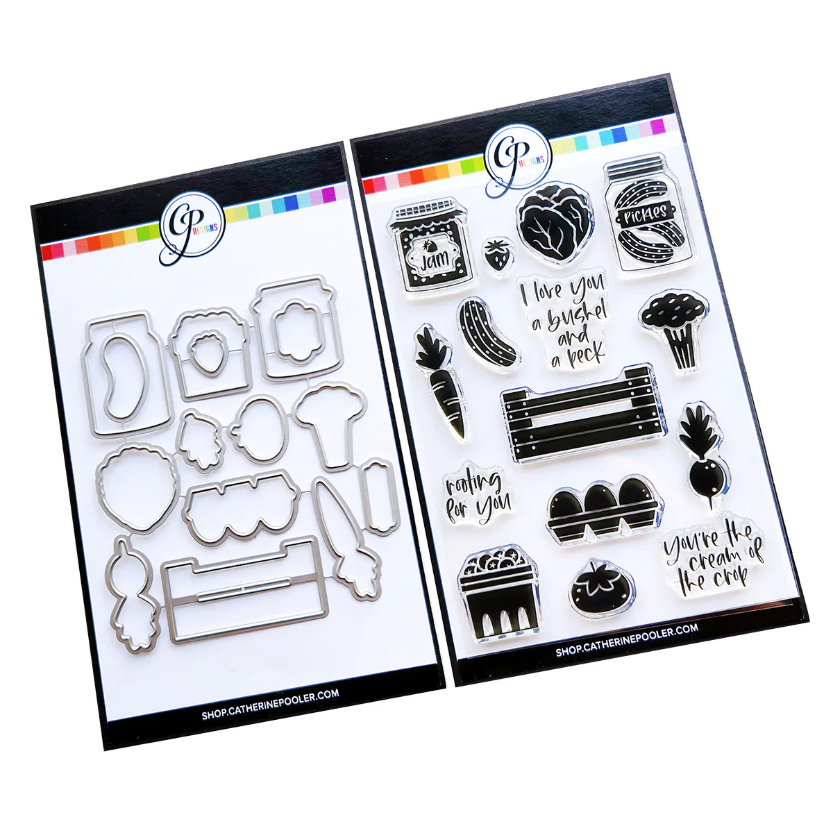 **NEW* - Catherine Pooler - Farmers Market Stamp & Die Bundle