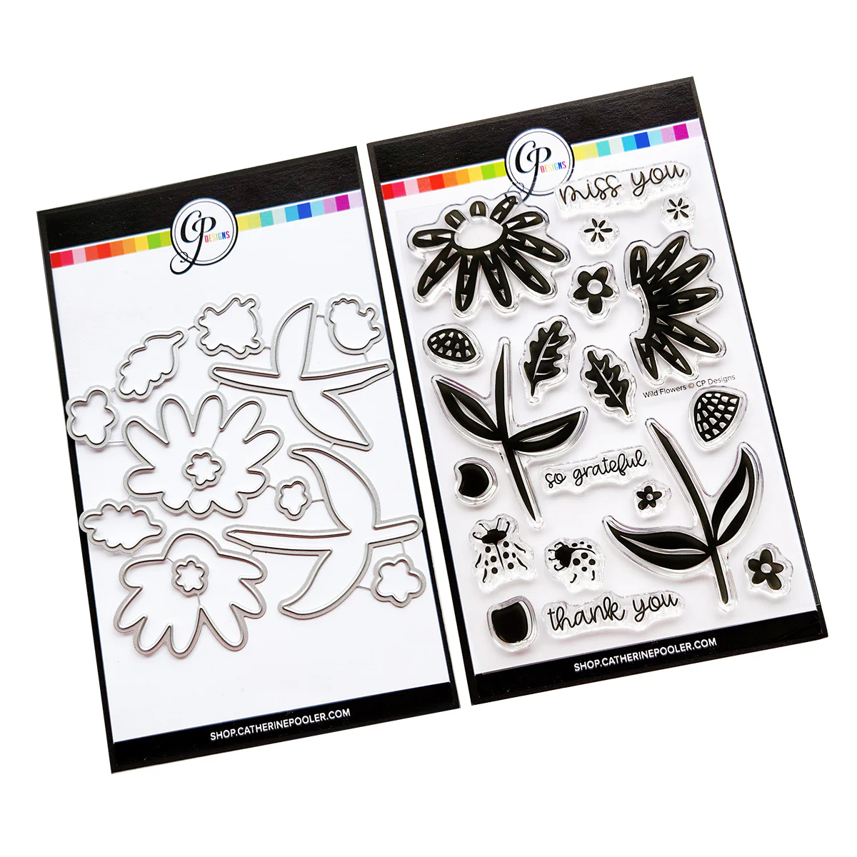 **NEW* - Catherine Pooler - Wild Flowers Stamp & Die Bundle