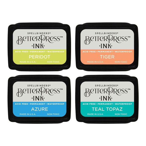 Spellbinders - Tropical BetterPress Ink Mini Set - 4 Pack