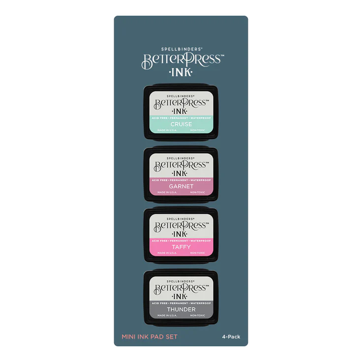 Spellbinders - Jet Set BetterPress Ink Mini Set - 4 Pack