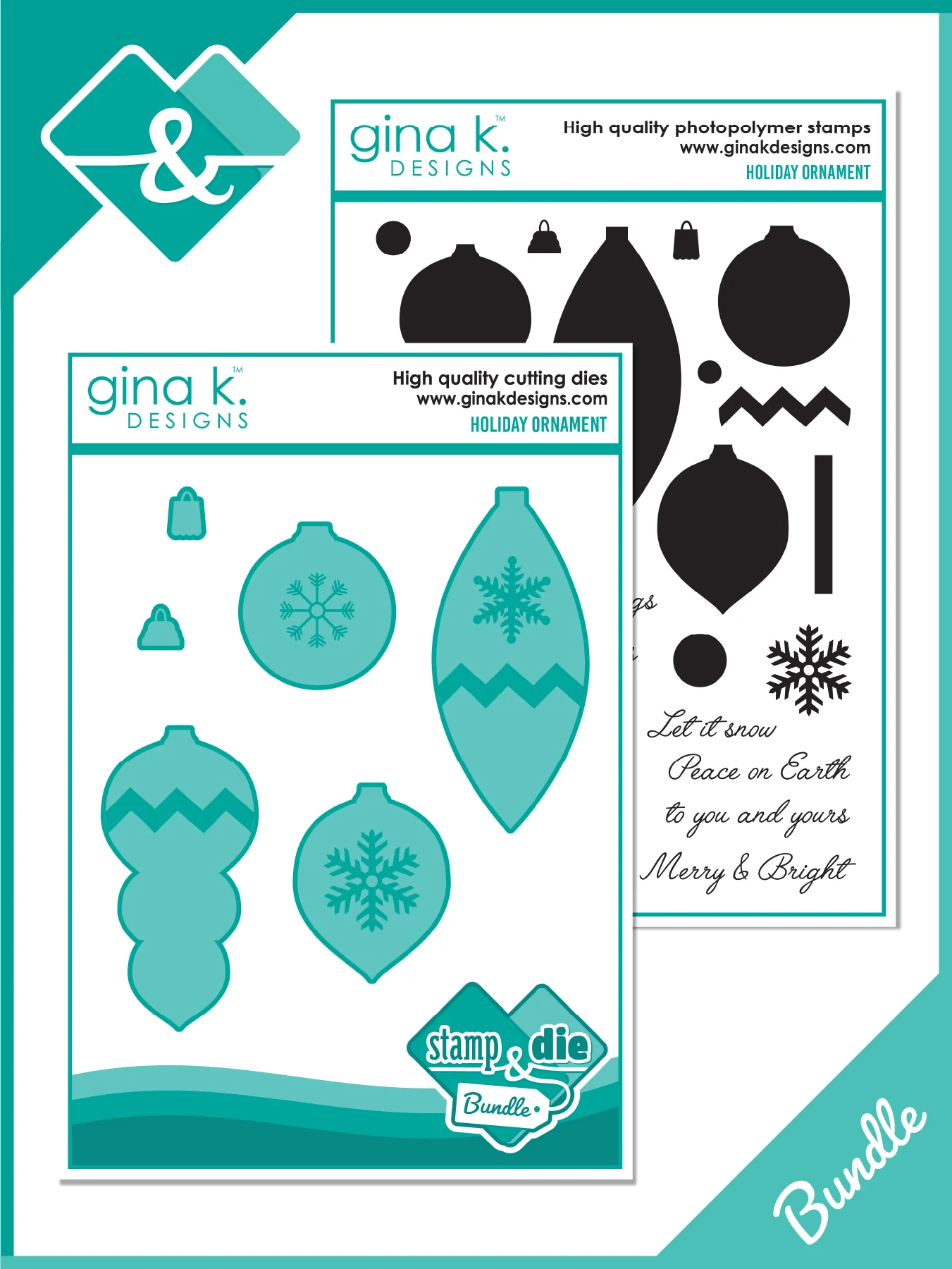 Gina K Designs - Holiday Ornaments - BUNDLE (SB1)
