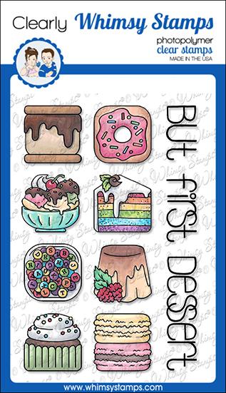 Whimsy Stamps - Sweet Tiles - Desserts Clear Stamps