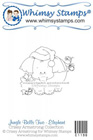 Whimsy Stamps - Jungle Bells Two - Elephant - Crissy Armstrong Collection