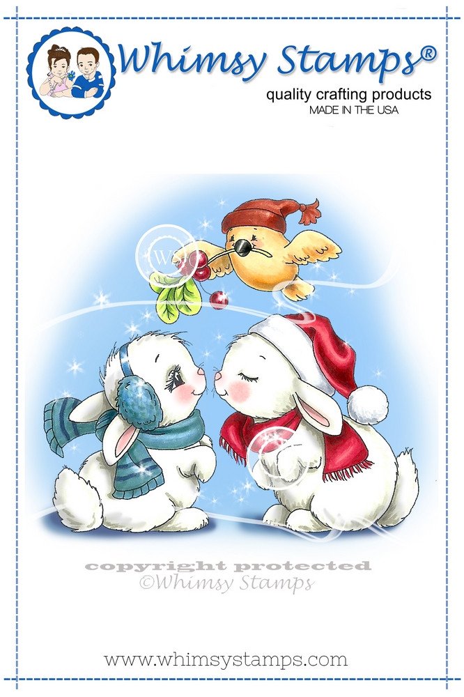 Whimsy Stamps - Christmas Bunny Kisses - Crissy Armstrong Collection