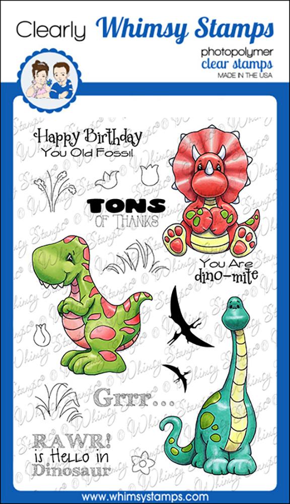 Whimsy Stamps - Dinosaur Friends Clear Stamps