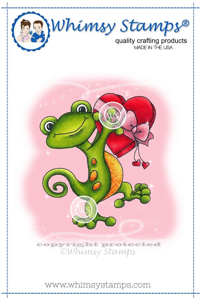 Whimsy Stamps - Gecko Love
