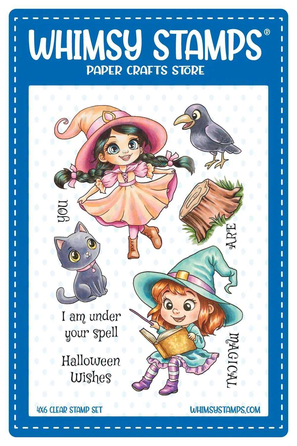 **NEW* - Whimsy Stamps - Halloween Spells Clear Stamps