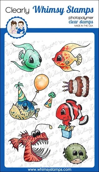 Whimsy Stamps - Best Fishes Clear Stamps (7)