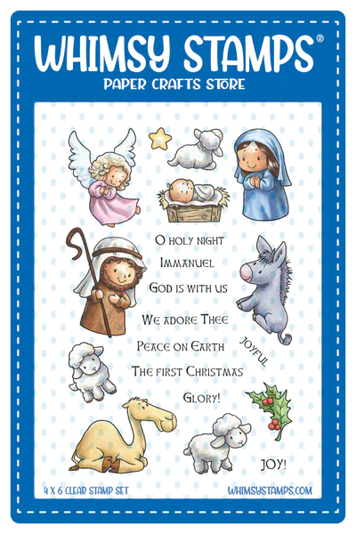 Whimsy Stamps - Nativity Clear Stamps