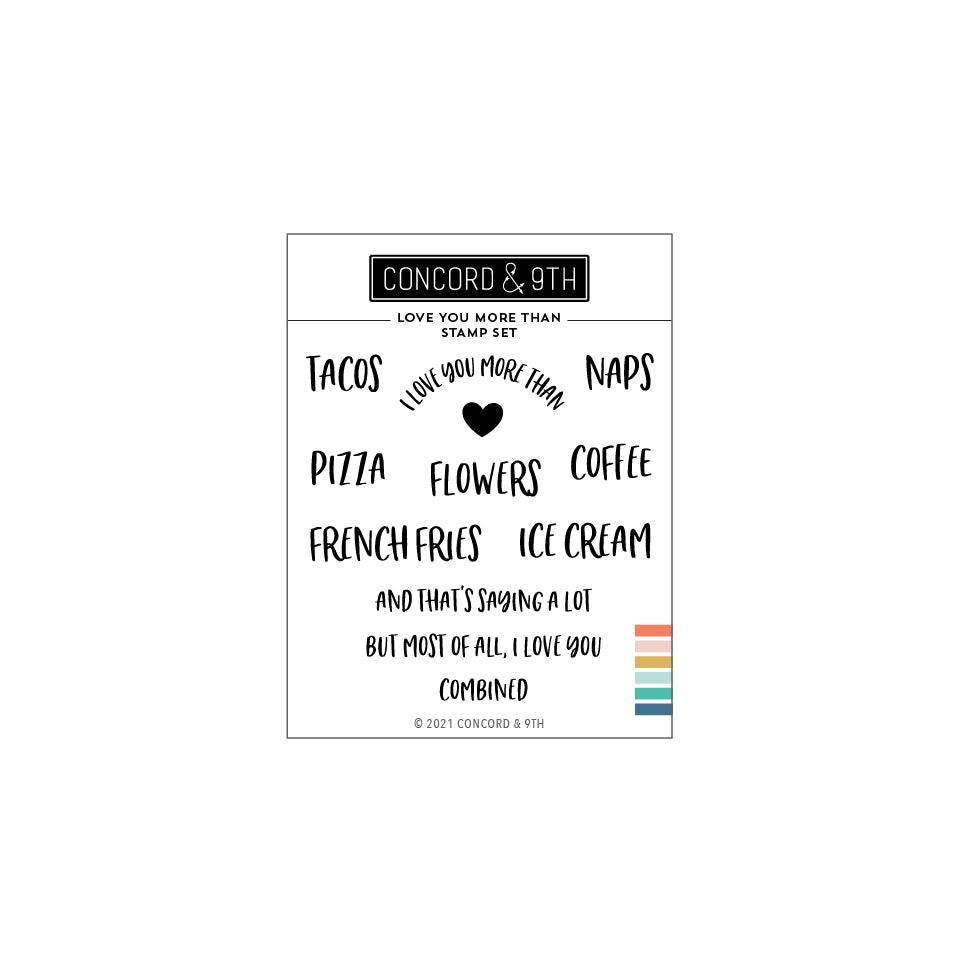 Concord & 9th - Love You More Than Stamp Set