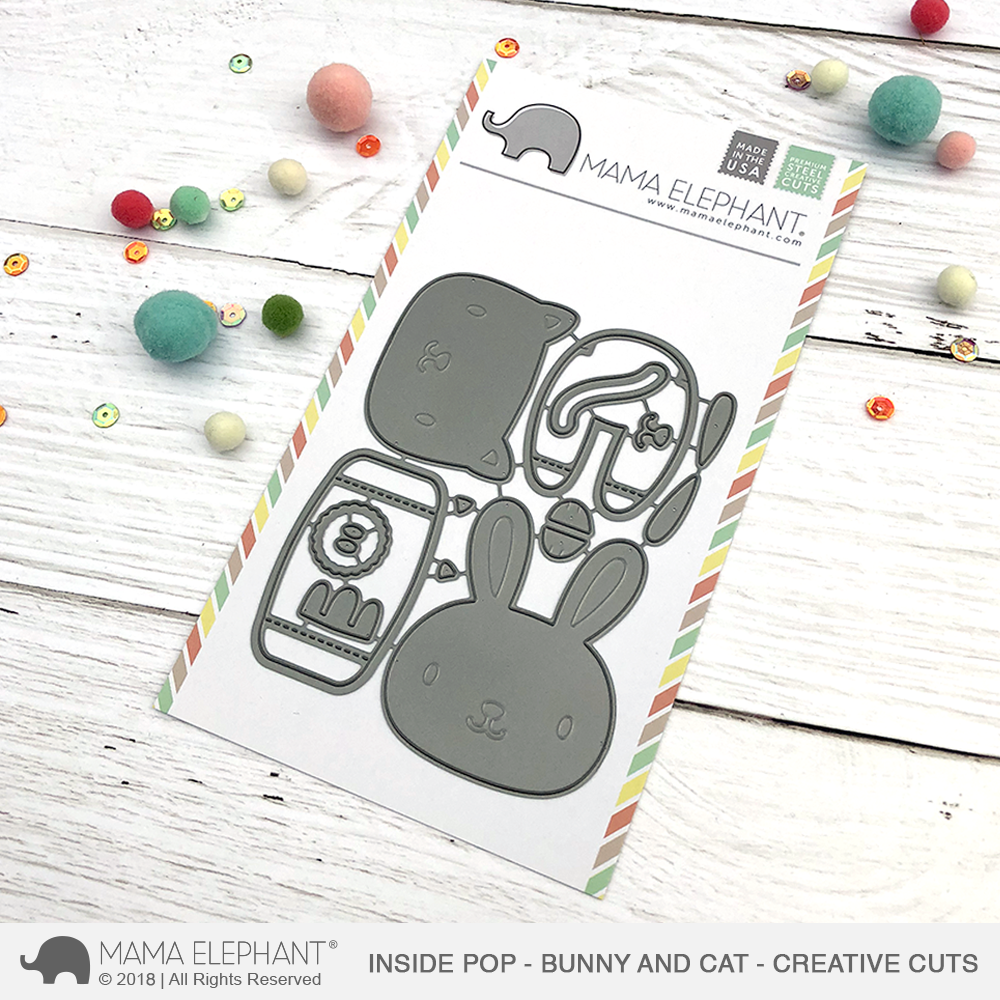 Mama Elephant - Inside Pop - Bunny and Cat - Creative Cuts