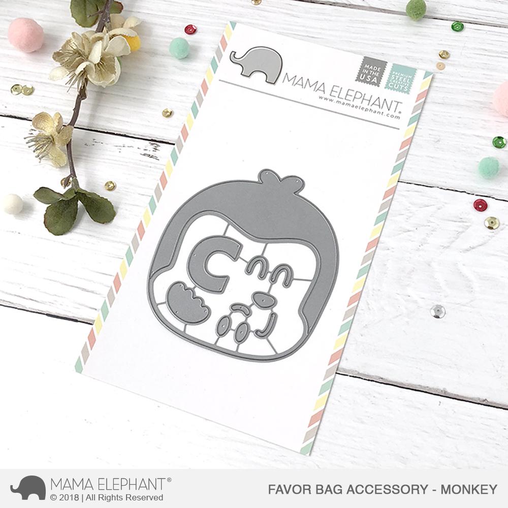 Mama Elephant - Favor Bag Accessory - Monkey - Creative Cuts
