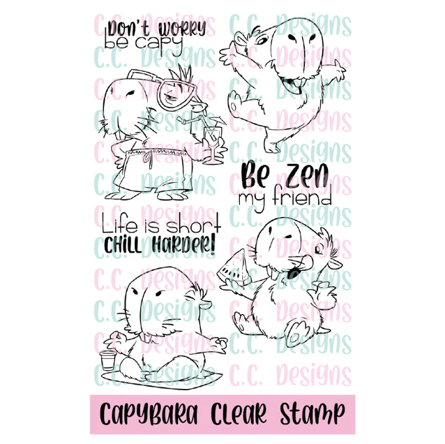 **NEW* - CC Designs - Capybara Clear Stamp Set