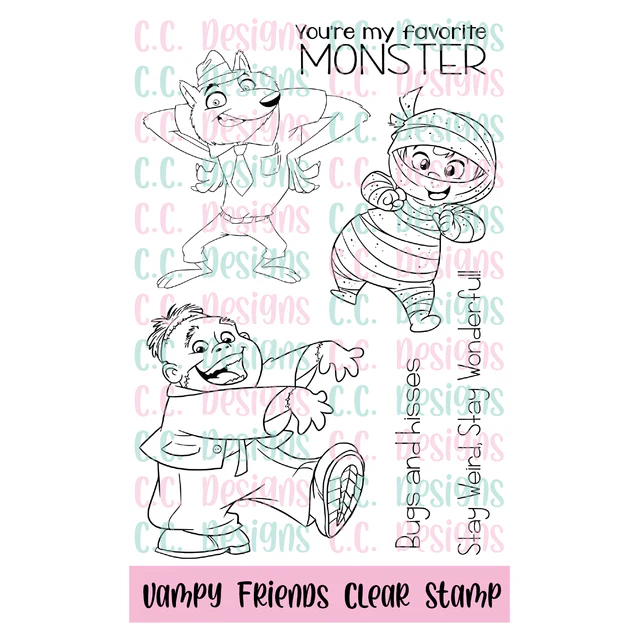 **NEW* - CC Designs - Vampy Friends Stamp Set