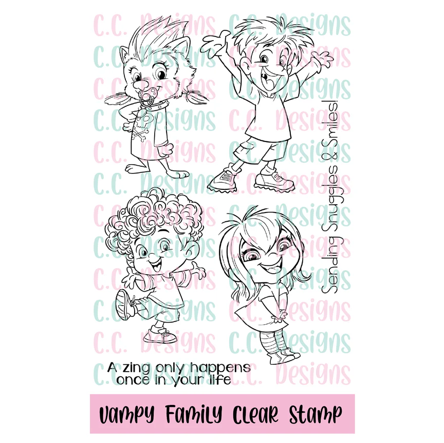 **NEW* - CC Designs - Vampy Family Stamp Set