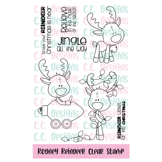 **NEW* - CC Designs - Rodney Reindeer Stamp Set