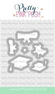 Pretty Pink Posh - Congrats Grad Coordinating Dies