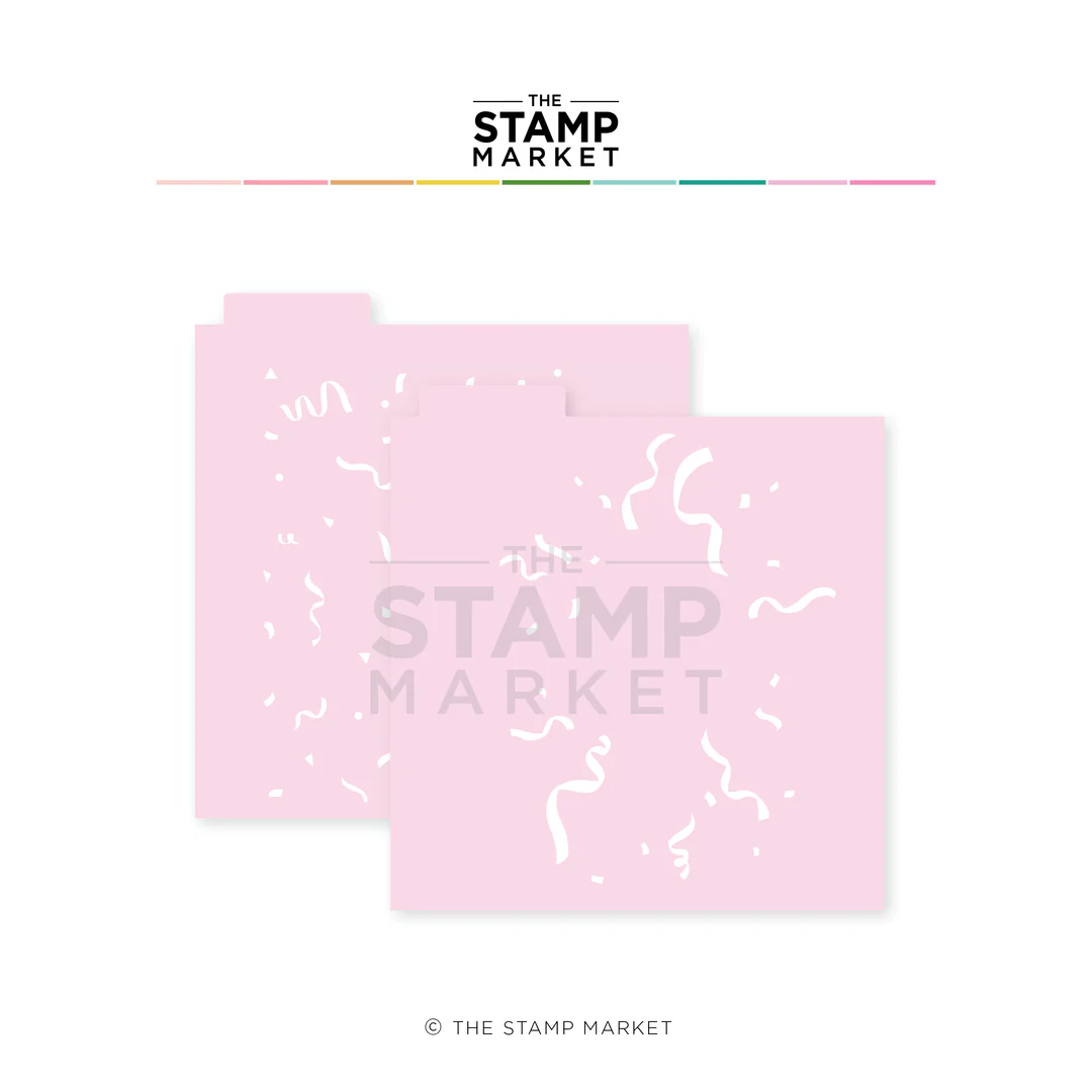 Stamp Market - CONFETTI CELEBRATION STENCIL