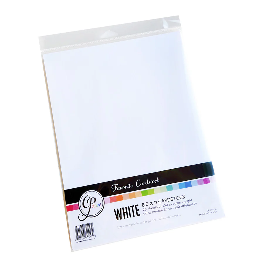 *NEW* - Catherine Pooler - Favorite Cardstock: White 8.5" x 11"