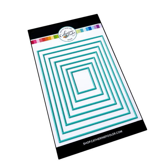Catherine Pooler - Rectangle Frames Hot Foil Plates