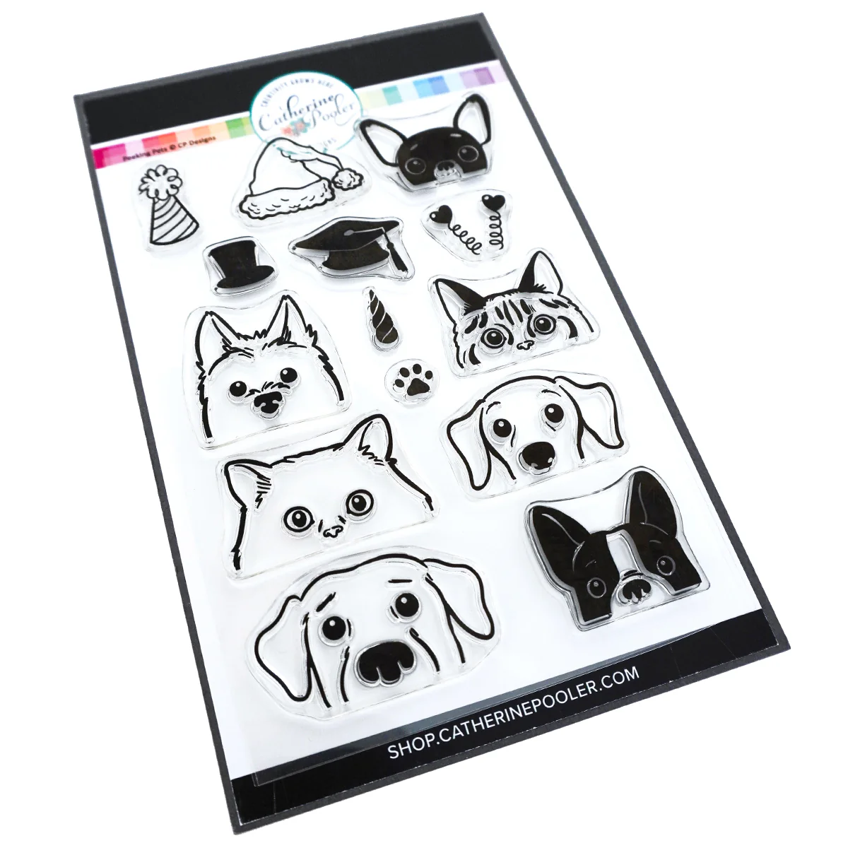 **NEW* - Catherine Pooler - Peeking Pets Stamp Set