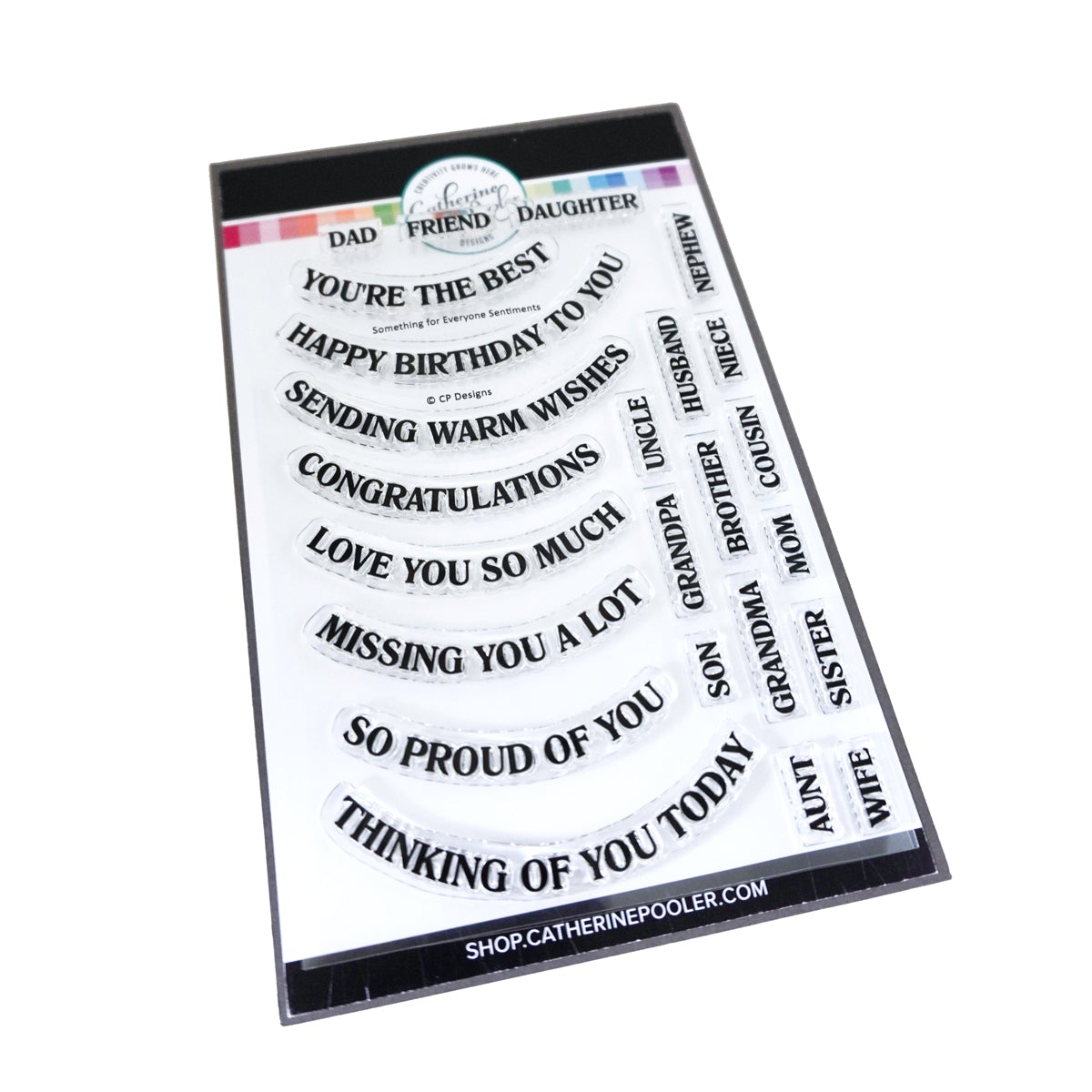 Catherine Pooler - Something For Everyone Sentiments Stamp Set