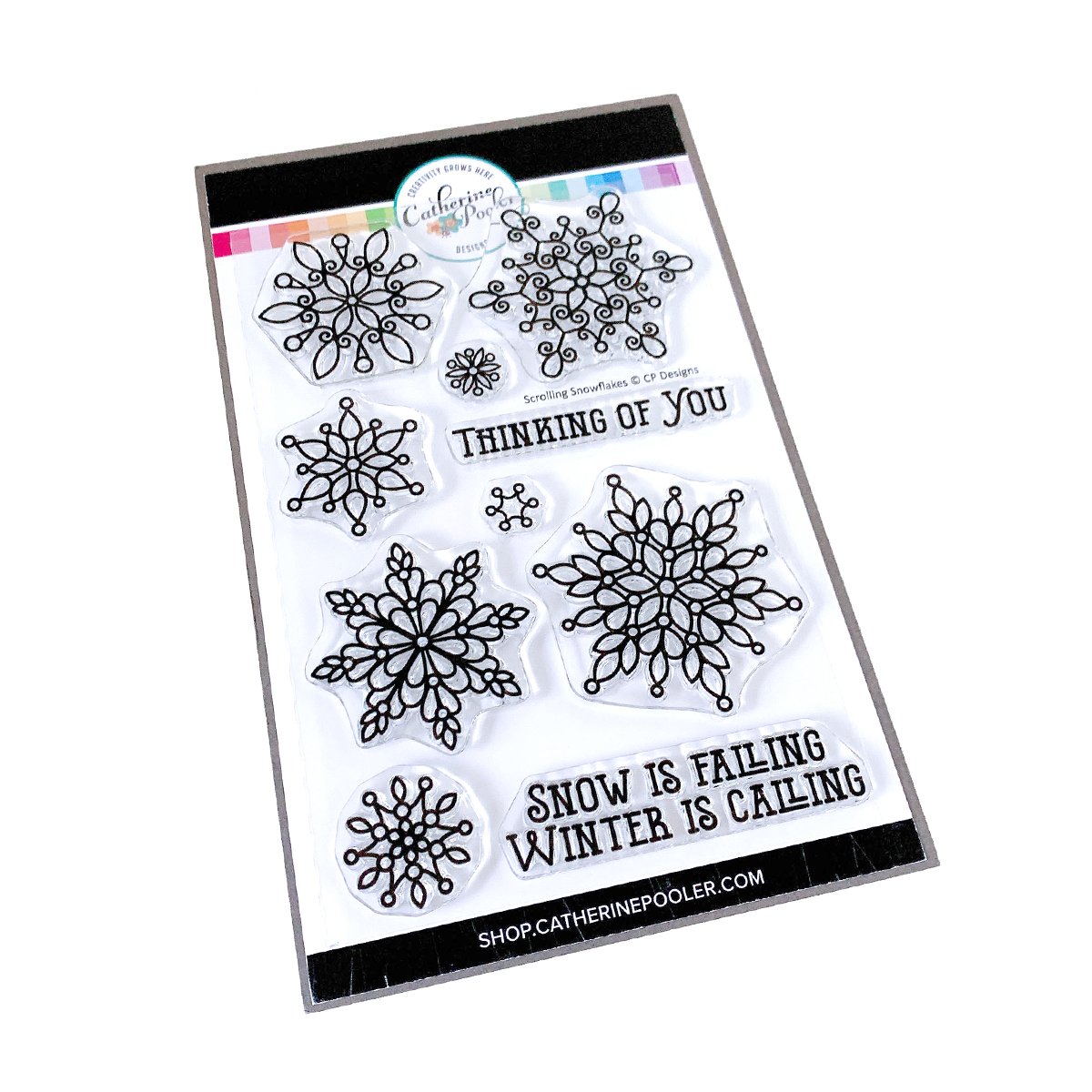 Catherine Pooler - Scrolling Snowflakes Stamp Set