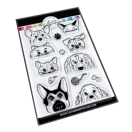 Catherine Pooler - More Peeking Pets Stamp Set