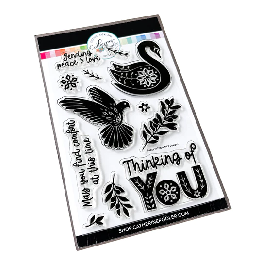 Catherine Pooler - Peace In Flight Stamp Set