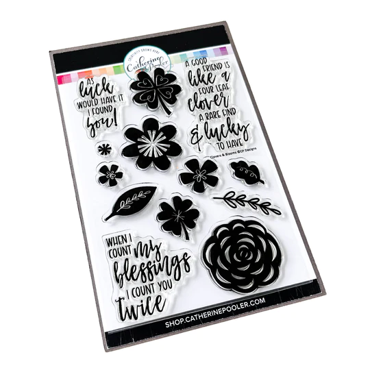Catherine Pooler - Clovers & Blooms Stamp Set