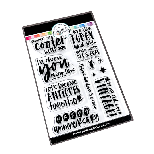 Catherine Pooler - Aged to Perfection Sentiments Stamp Set