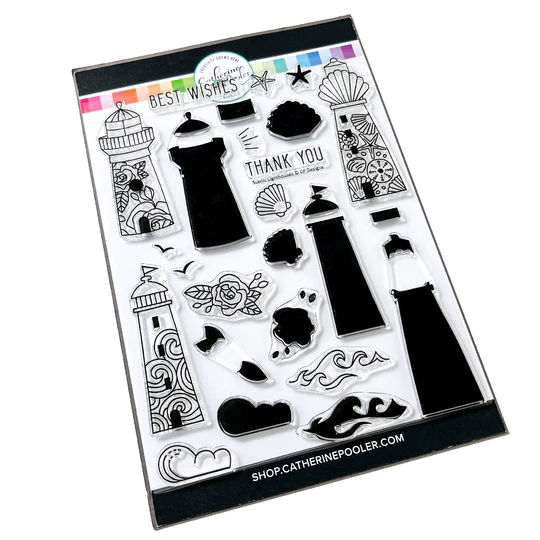 Catherine Pooler - Scenic Lighthouses Stamp Set