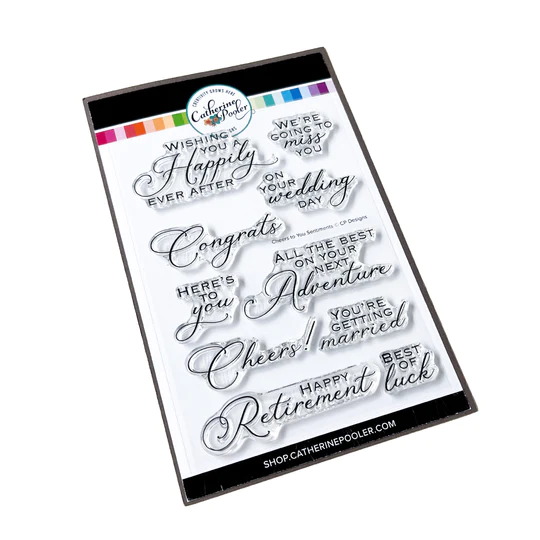 Catherine Pooler - Cheers to You Sentiments Stamp Set