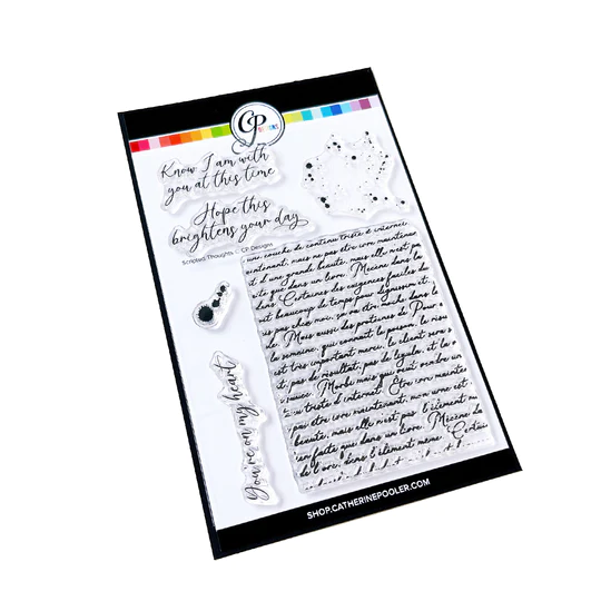Catherine Pooler - Scripted Thoughts Stamp Set