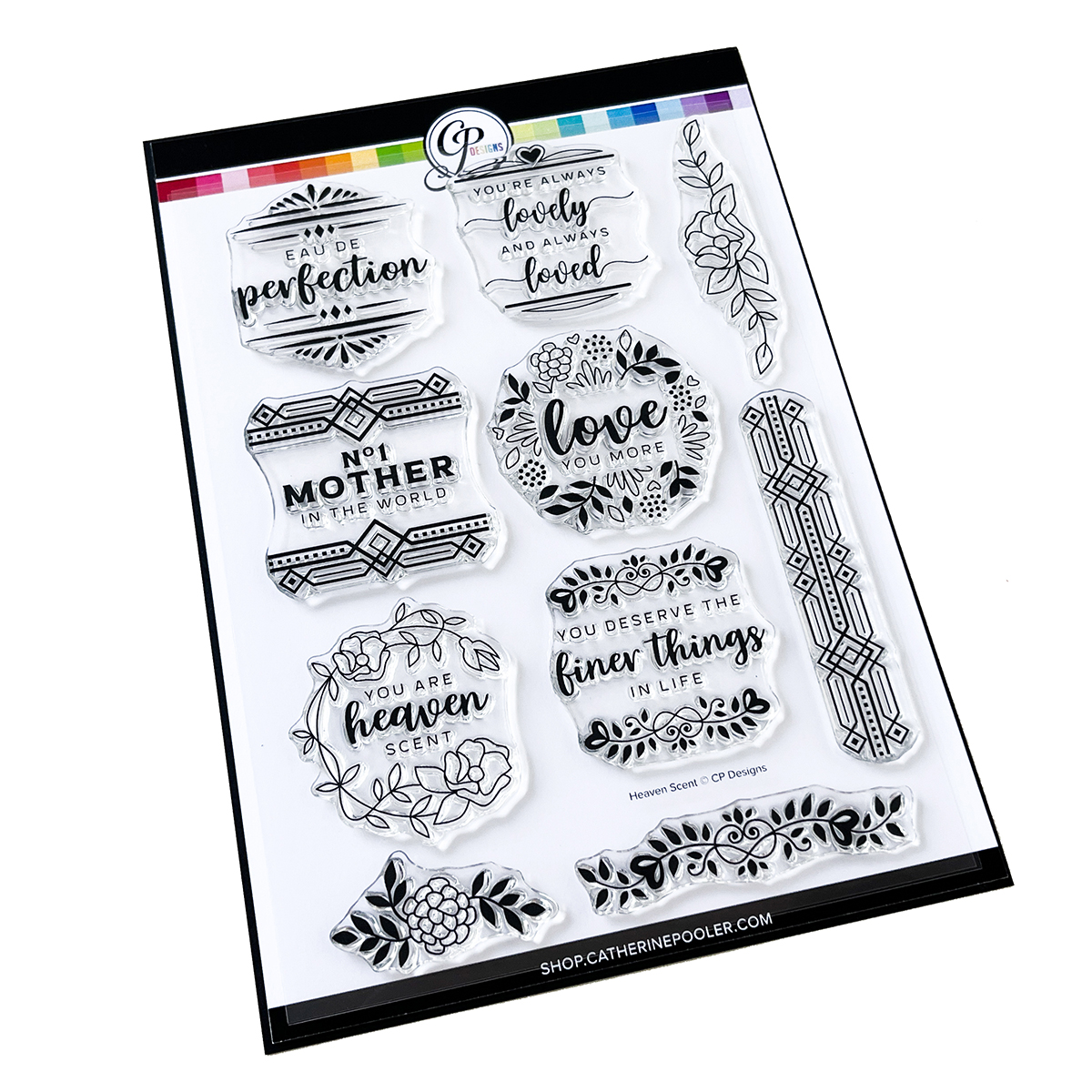 Catherine Pooler - Heaven Scent Label Stamp Set 6x8