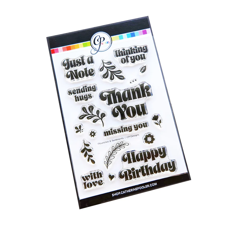 Catherine Pooler - Flourishes & Sentiments Stamp Set