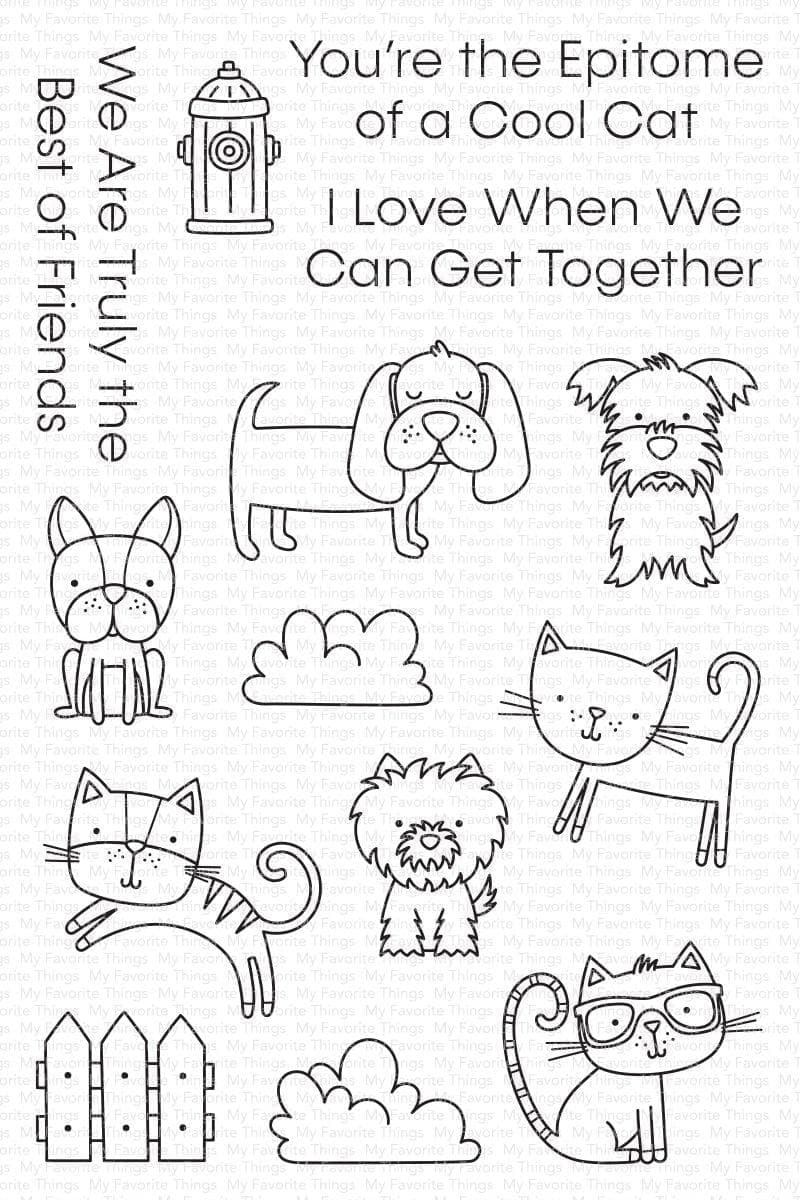 My Favorite Things - Best of Friends STAMP AND MATCHING DIE