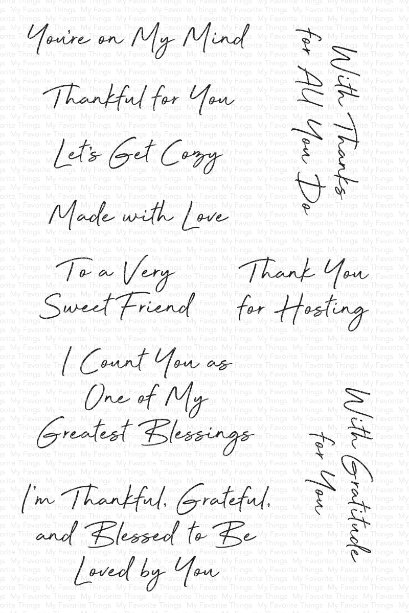 My Favorite Things - Grateful Greetings