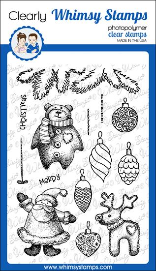 Whimsy Stamps - Tattered Christmas Clear Stamps