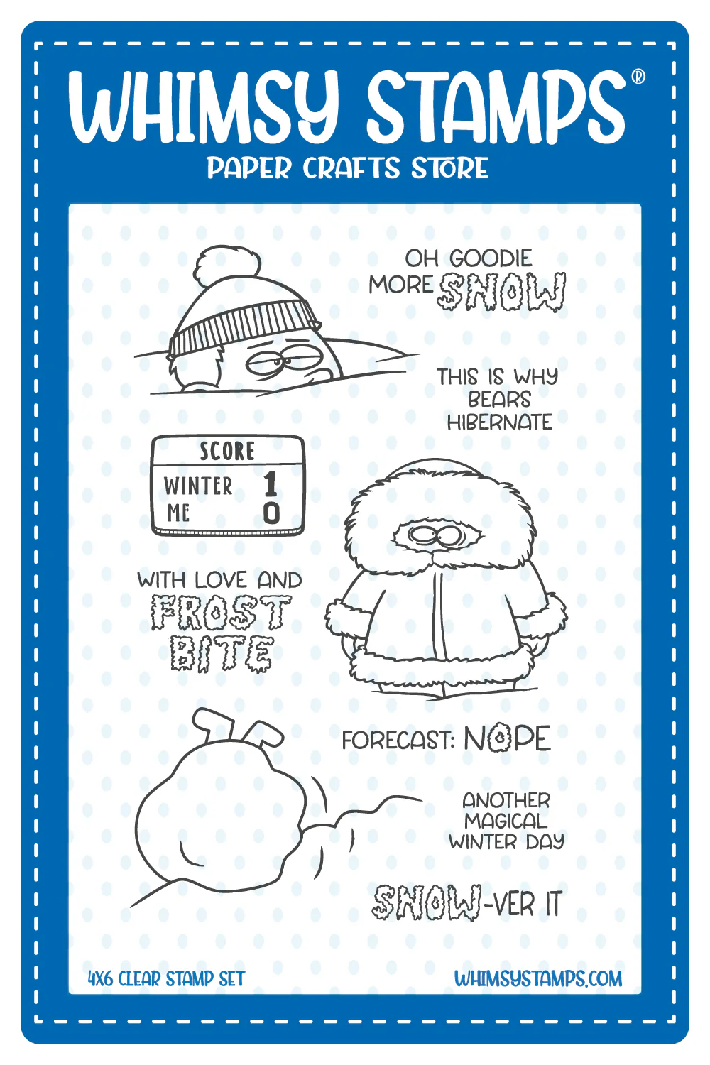 *NEW* - Whimsy Stamps - Snowver It Clear Stamps