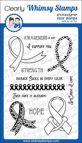 Whimsy Stamps - Cause Awareness Clear Stamps