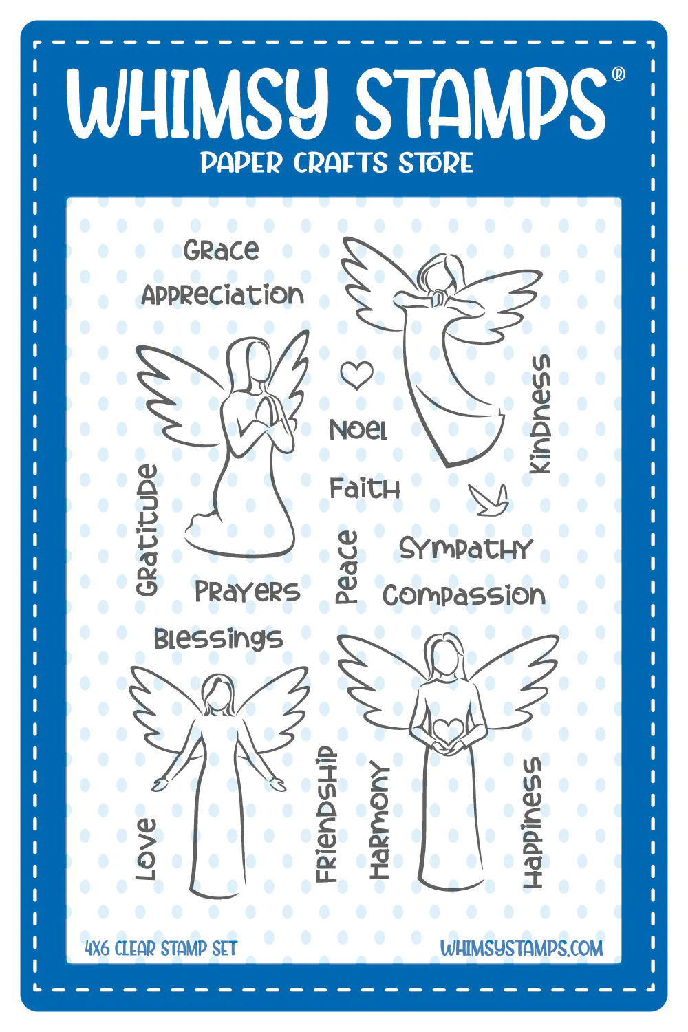 Whimsy Stamps - Angelic Clear Stamps