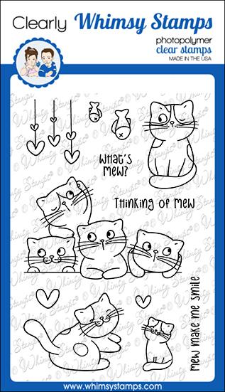 Whimsy Stamps - Thinking of Mew Clear Stamps